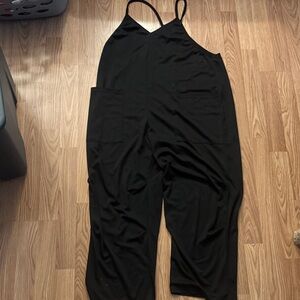 SHEIN Black Oversized Jumpsuit